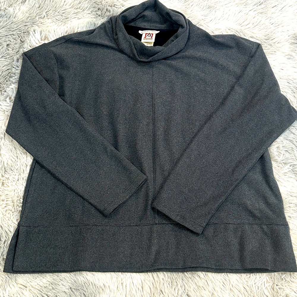 Women’s Charcoal Cowl Neck Sweater NWOT